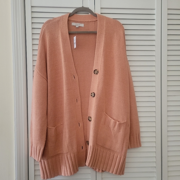BRAND NEW Loft Peach color sweater size XL - Picture 4 of 4